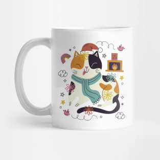 Meowy Christmas Cat Mug